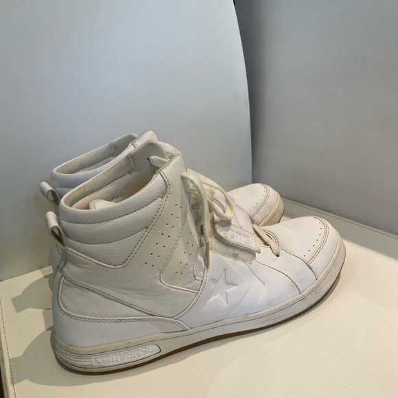 CONVERSE Basketball high top white sneakers size 12